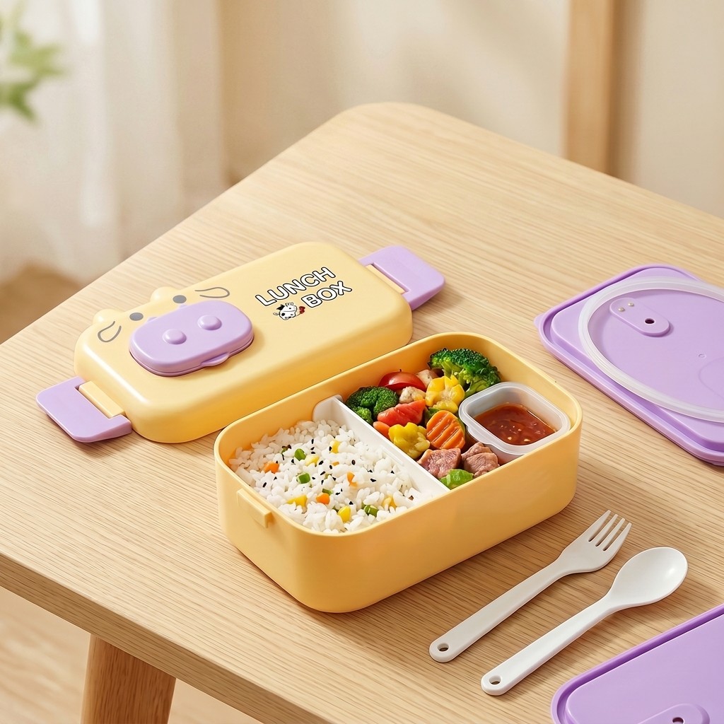 Meal Prep Or Prep Meal - Kinderen Bento Lunchbox Magnetronbestendige Plastic Voedselbewaarbakjes