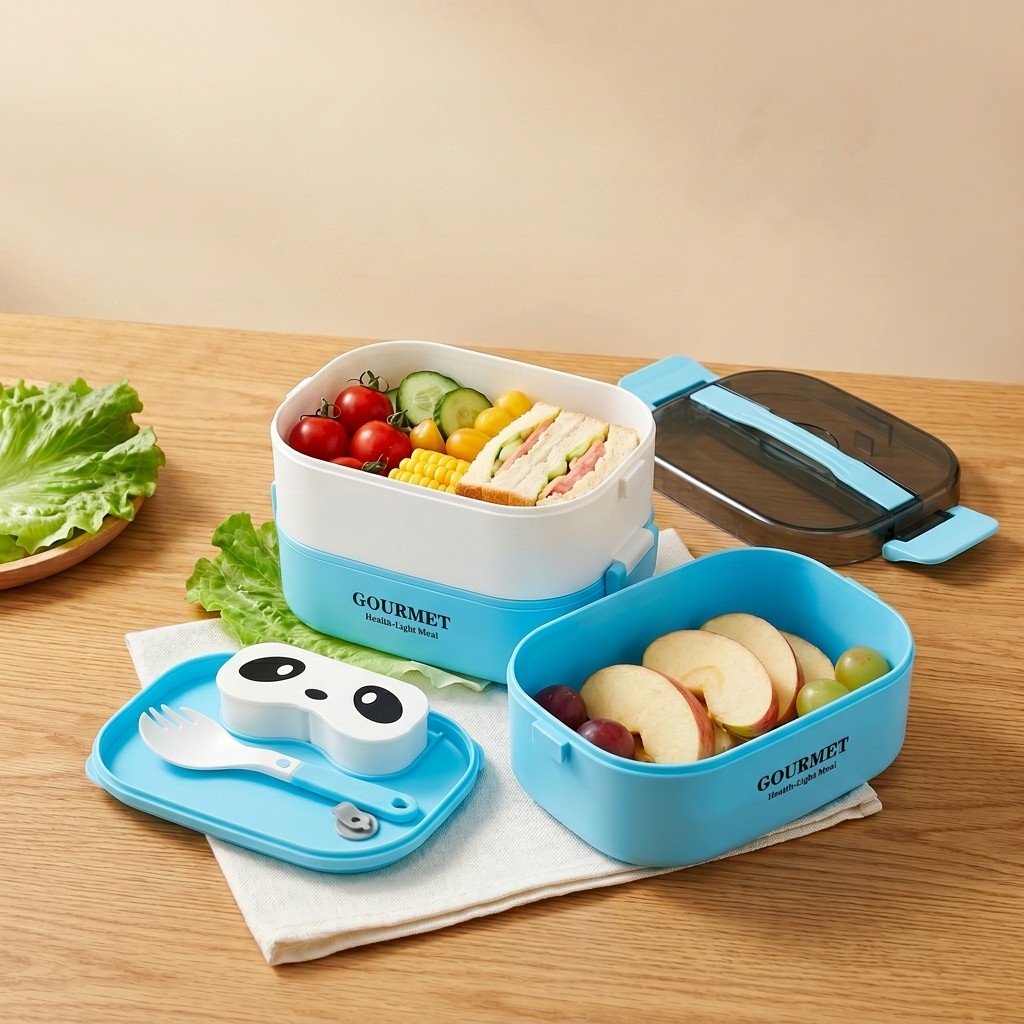 Meal Prep Or Prep Meal - Microgolfbestendige Bento Lunchbox voor kinderen, BPA-vrij