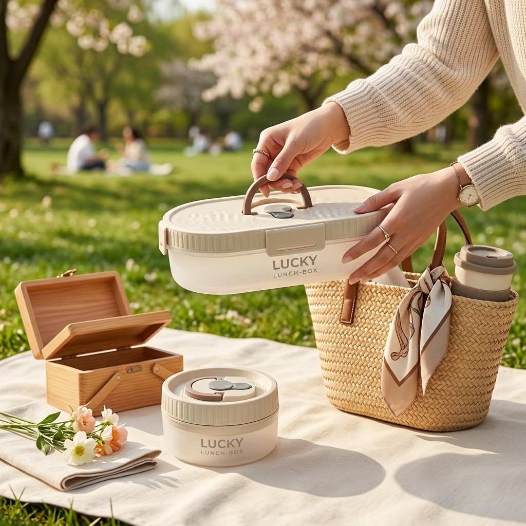 Meal Prep Or Prep Meal - Draagbare Bento Lunchbox Set Lekvrij 3-delig