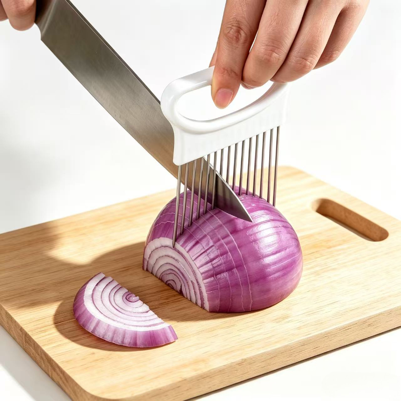 Onion Holder Slicer - Snijd uien moeiteloos met deze 1-delige