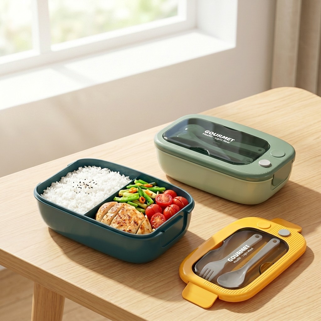 Meal Prep Or Prep Meal - Microgolfbestendige plastic bento box met 2