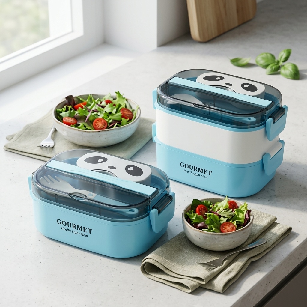 Meal Prep Or Prep Meal - Magnetronbestendige plastic bento box voor kinderen