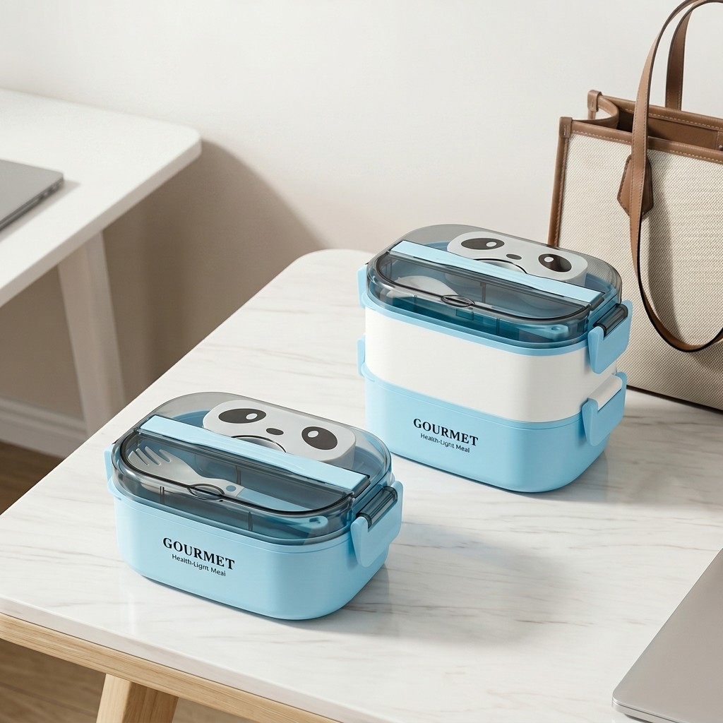 Meal Prep Or Prep Meal - Microgolfbestendige plastic bento box voor kinderen