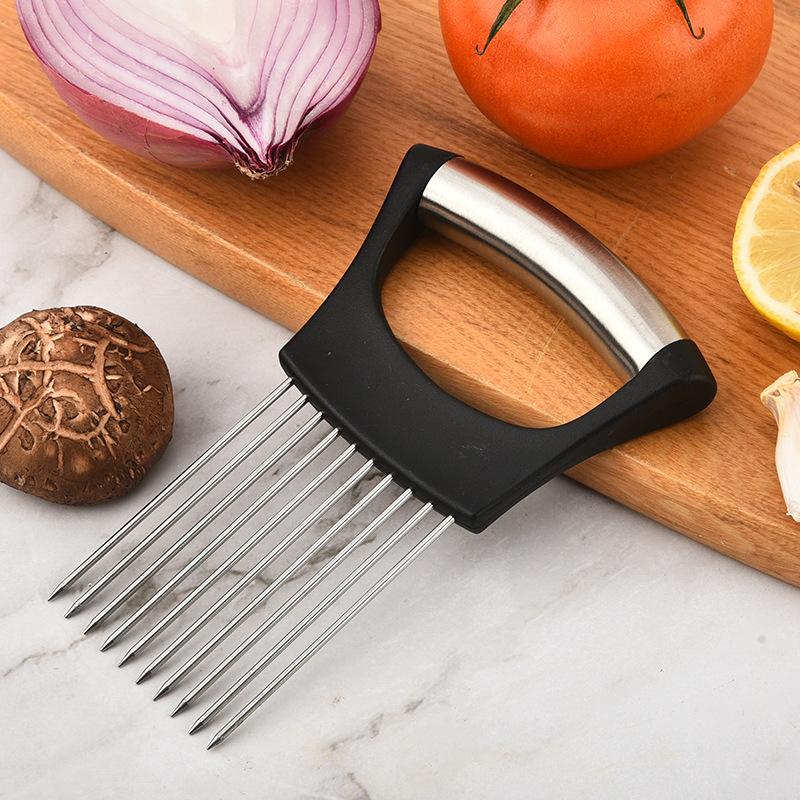 Roestvrijstalen uienhouder, vo - Onion Holder Slicer recensie en prijs