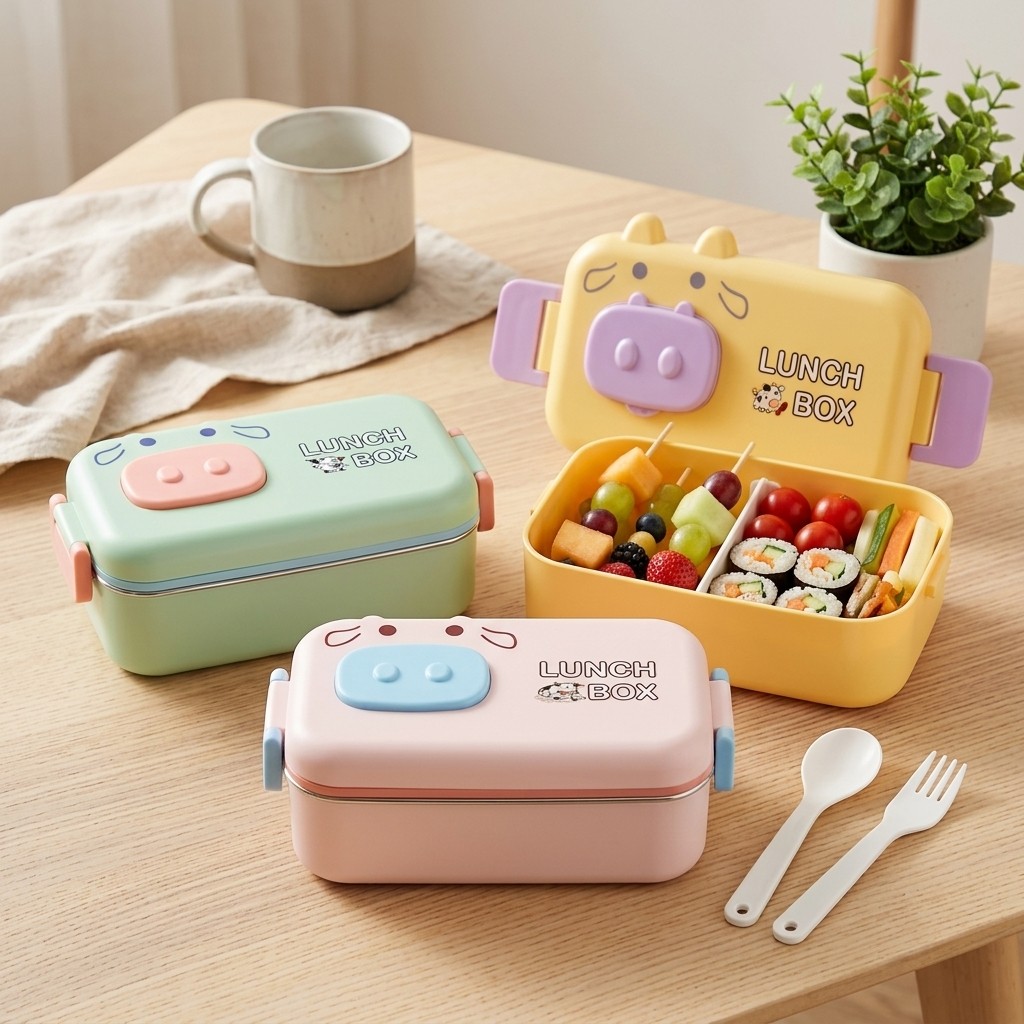 Schattige kinderbento box, mag - Meal Prep Or Prep Meal recensie en prijs
