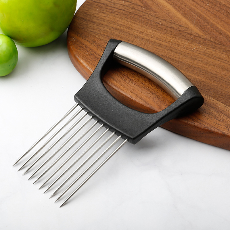 Roestvrijstalen uienhouder, vo - Onion Holder Slicer recensie en prijs