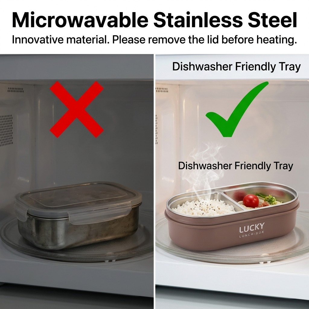 Microgolfbestendige 304 roestv - Meal Prep Or Prep Meal recensie en prijs