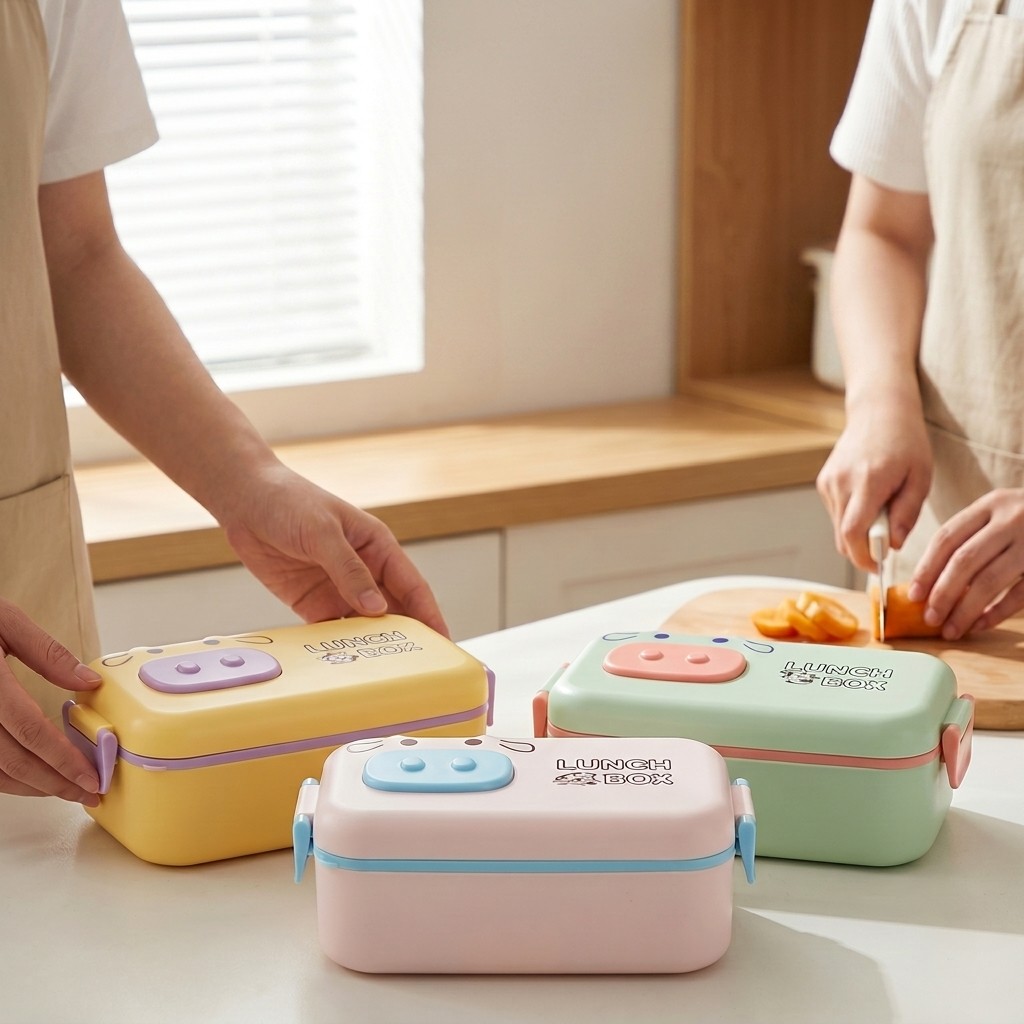 Kawaii plastic bento box voor  - Meal Prep Or Prep Meal recensie en prijs