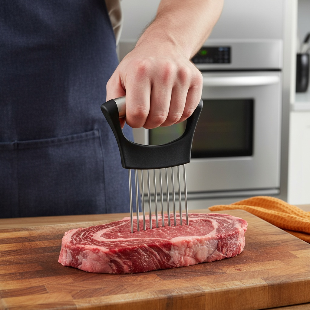 1 stks RVS Uiensnijderhouder M - Onion Holder Slicer recensie en prijs