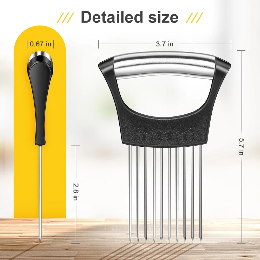 Roestvrijstalen uienhakkerhoud - Onion Holder Slicer recensie en prijs