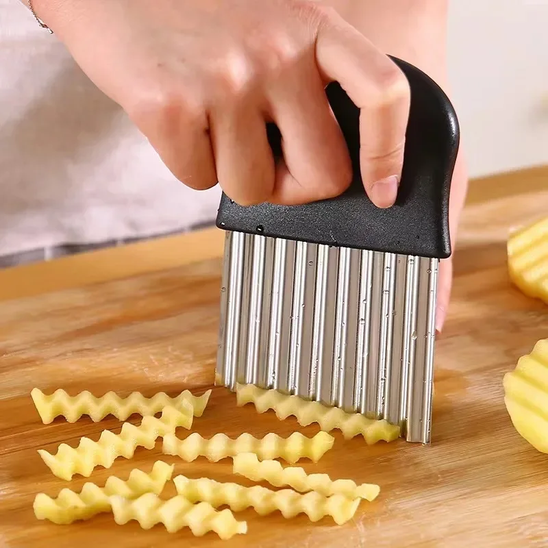 Roestvrijstalen Aardappel Chip - Onion Holder Slicer recensie en prijs