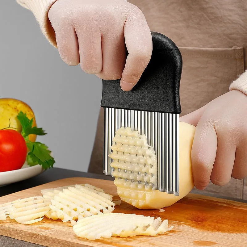 Roestvrijstalen Aardappel Chip - Onion Holder Slicer recensie en prijs