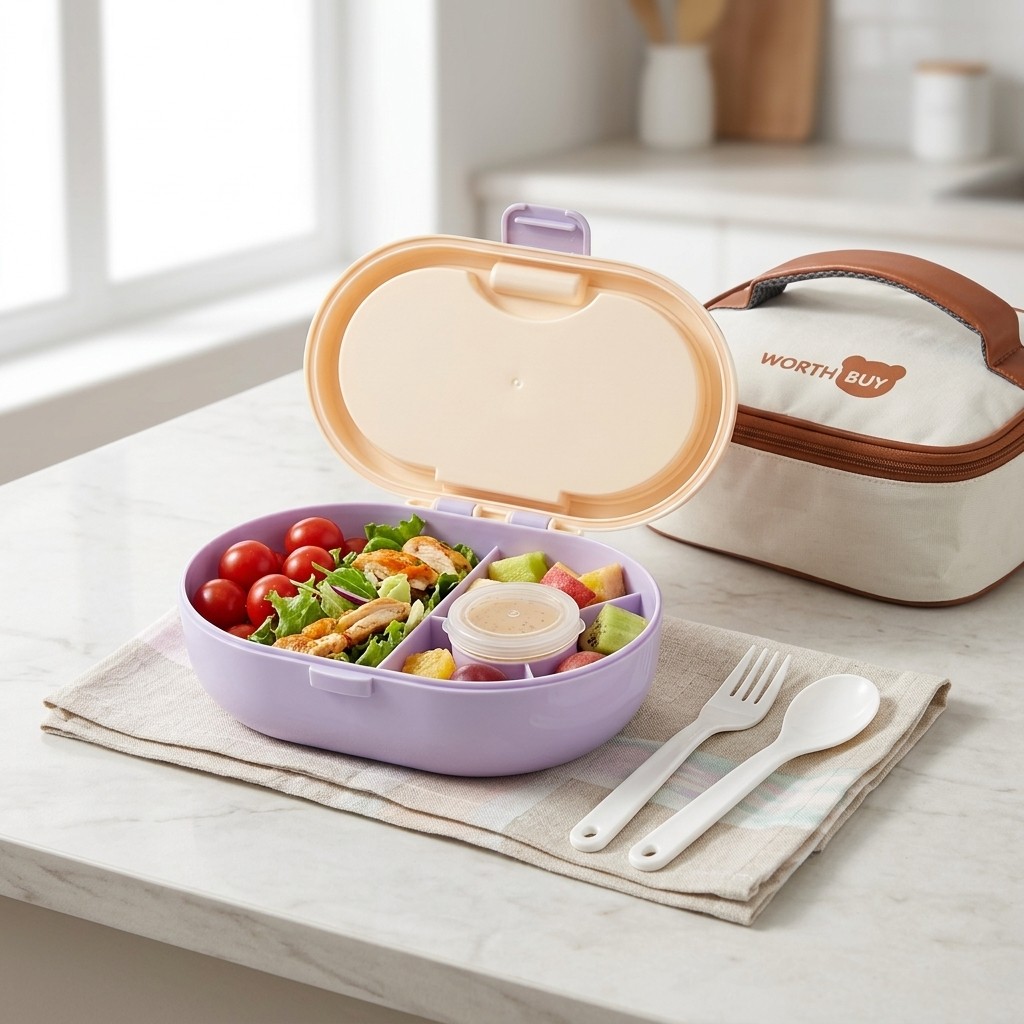Plastic verdeelde bentobox voo - Meal Prep Or Prep Meal recensie en prijs