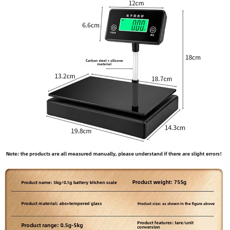 0,1g Hoge Precisie Digitale Ke - Portion Scale Digital recensie en prijs