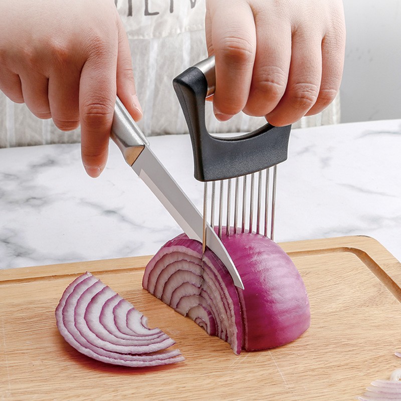 Voor een uienhakker van roestv - Onion Holder Slicer recensie en prijs