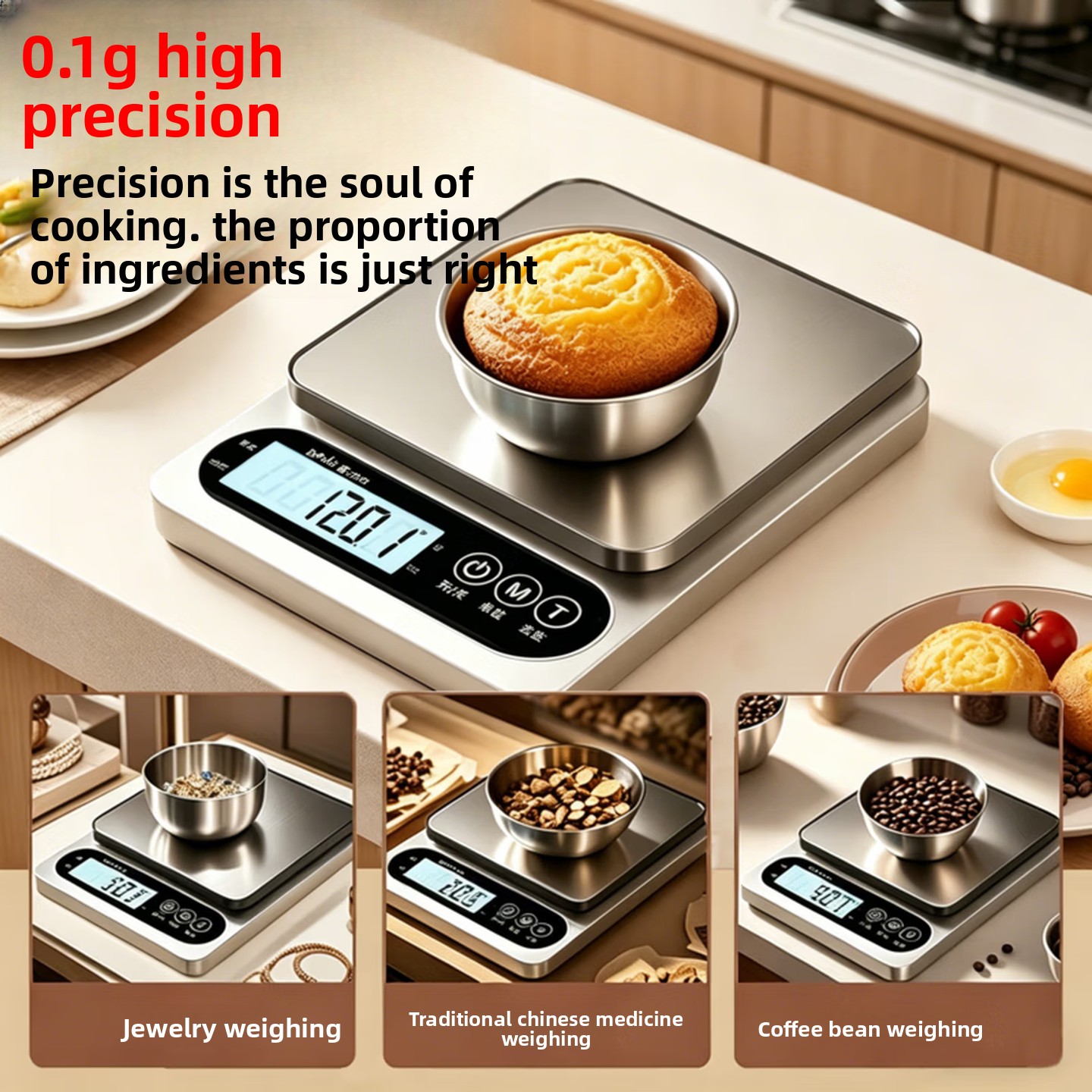 0,1g Hoge Precisie Digitale Ke - Portion Scale Digital recensie en prijs