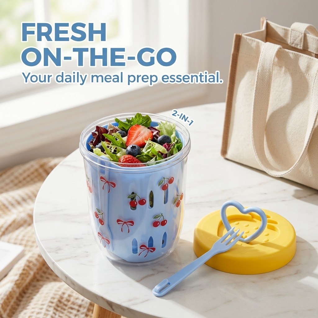 Plastieken saladebakje met dek - Meal Prep Or Prep Meal recensie en prijs