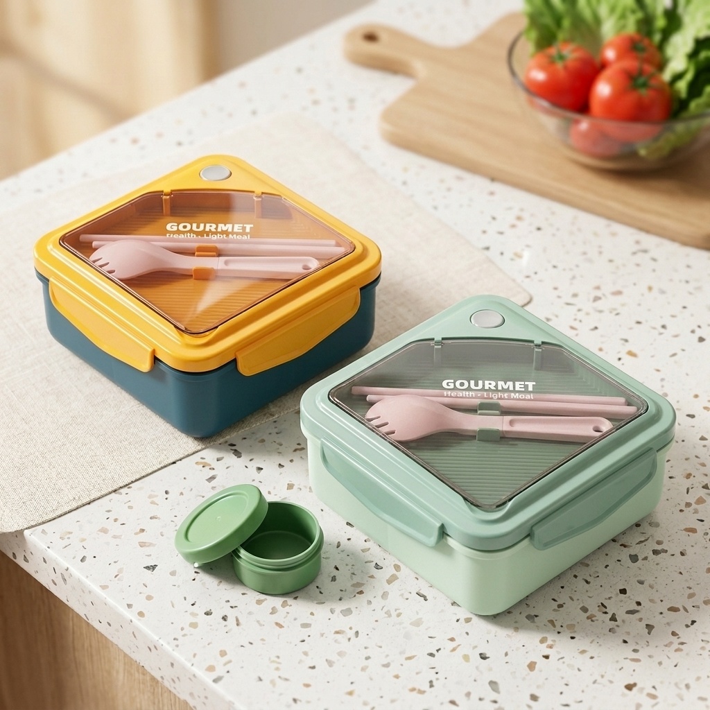 Afgesloten plastic bento lunch - Meal Prep Or Prep Meal recensie en prijs